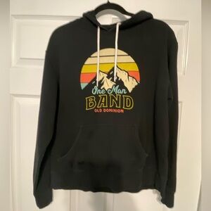 Old Dominion One Man Band Tour Black Graphic Hoodie